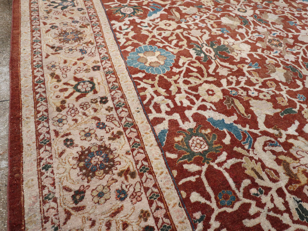 Antique Persian Mahal Oversize Carpet, No.31796 - Galerie Shabab