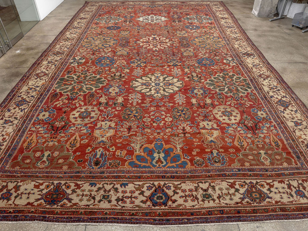 Antique Persian Sultanabad Oversize Carpet, No.31803 - Galerie Shabab
