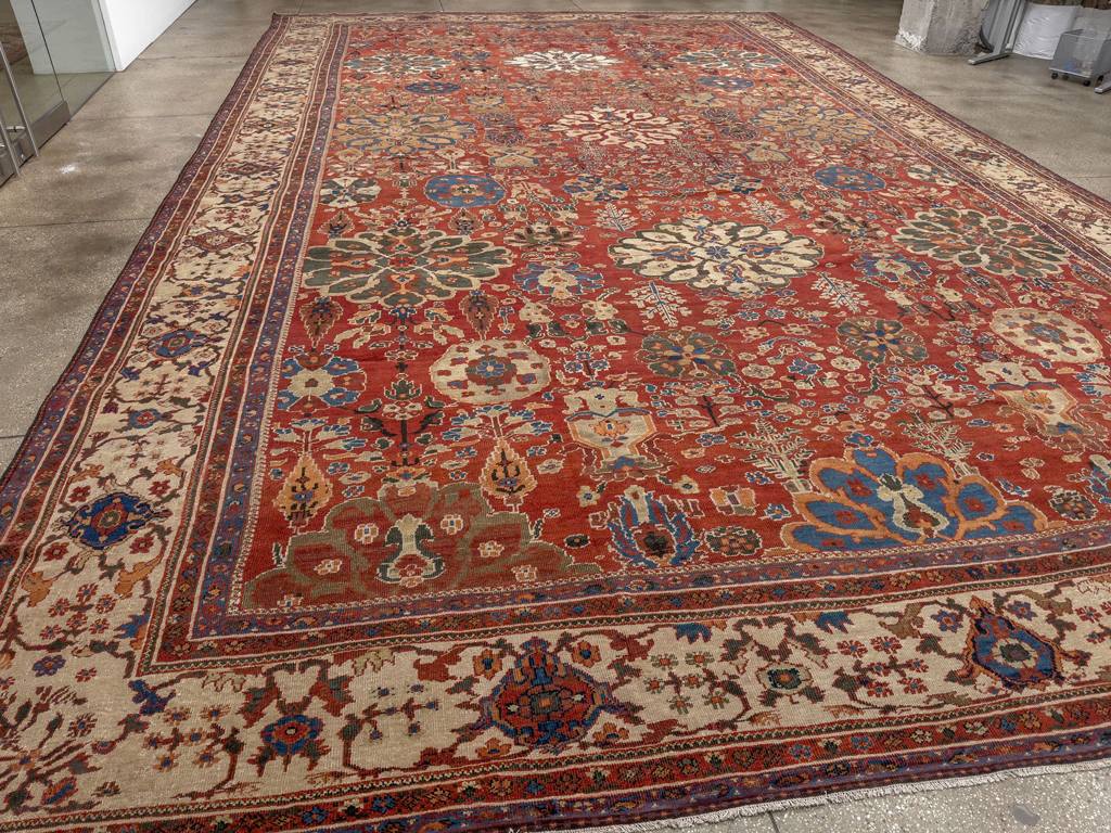 Antique Persian Sultanabad Oversize Carpet, No.31803 - Galerie Shabab