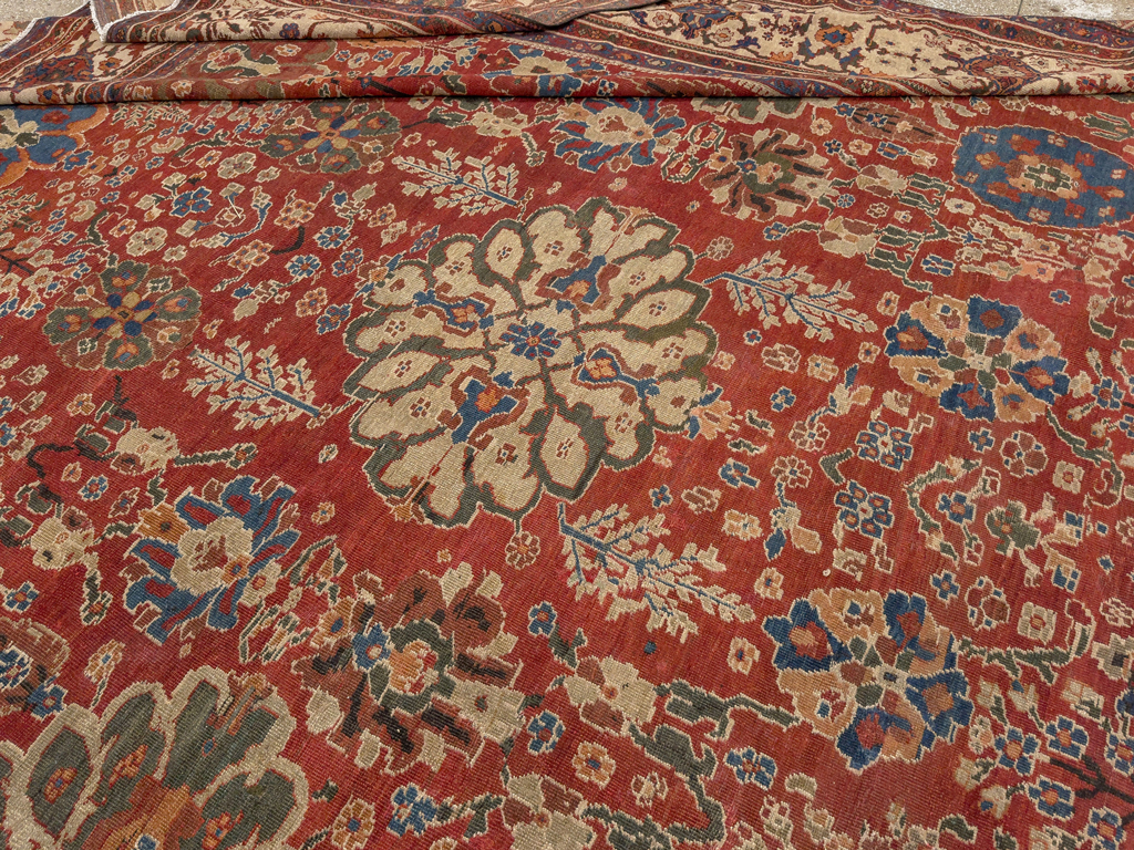 Antique Persian Sultanabad Oversize Carpet, No.31803 - Galerie Shabab