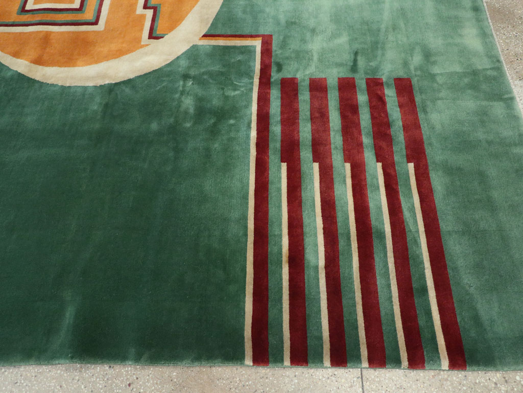 Vintage Chinese Art Deco Room Size Carpet, No.31804 - Galerie Shabab