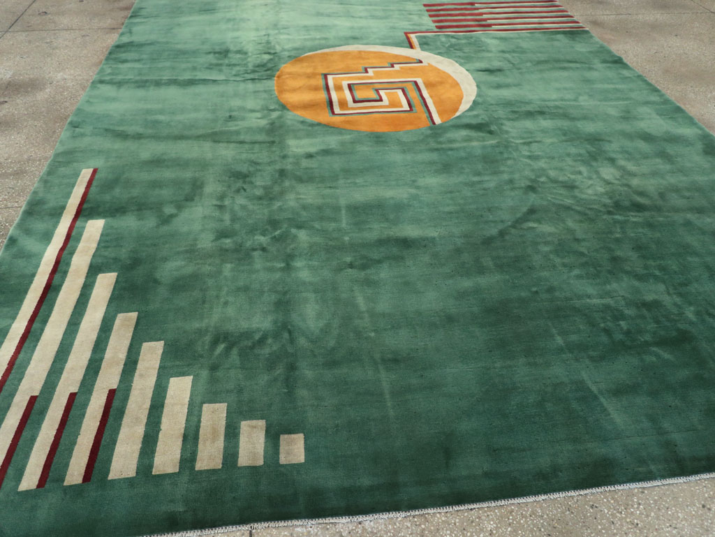 Vintage Chinese Art Deco Room Size Carpet, No.31804 - Galerie Shabab