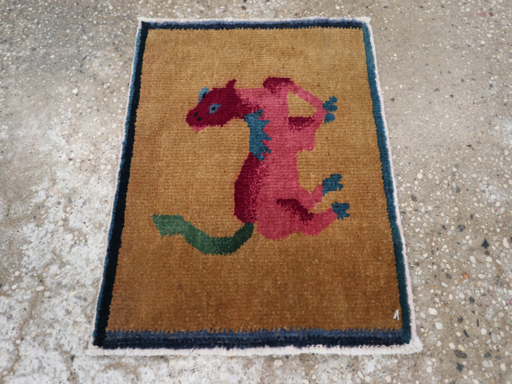 Vintage Chinese Pictorial Rug, No.31808 - Galerie Shabab