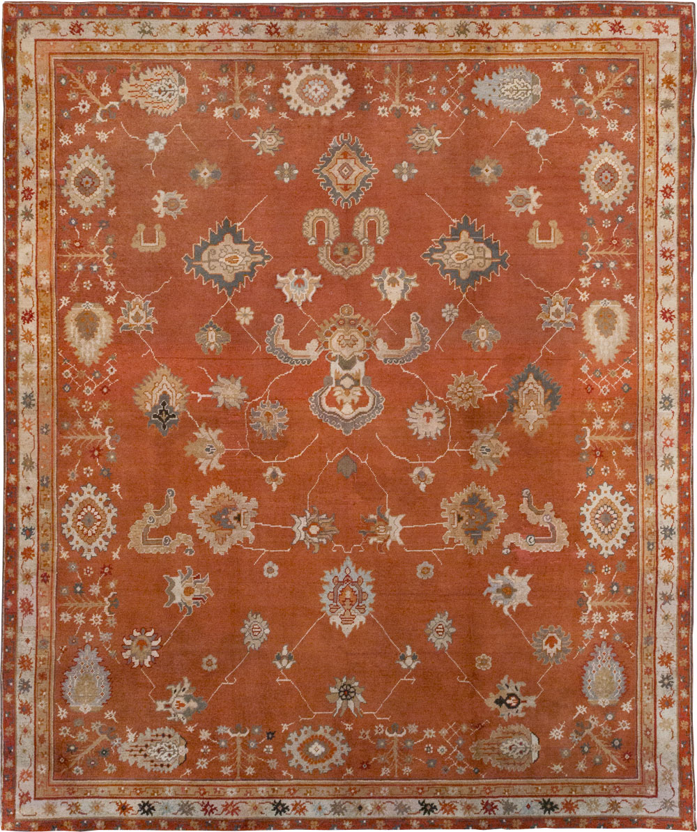 Antique Turkish Oushak Large Room Size Carpet, No.31818 - Galerie Shabab
