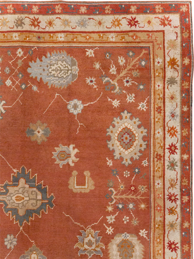 Antique Turkish Oushak Large Room Size Carpet, No.31818 - Galerie Shabab
