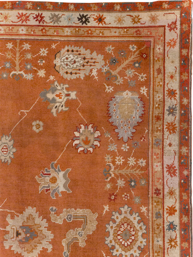 Antique Turkish Oushak Large Room Size Carpet, No.31818 - Galerie Shabab