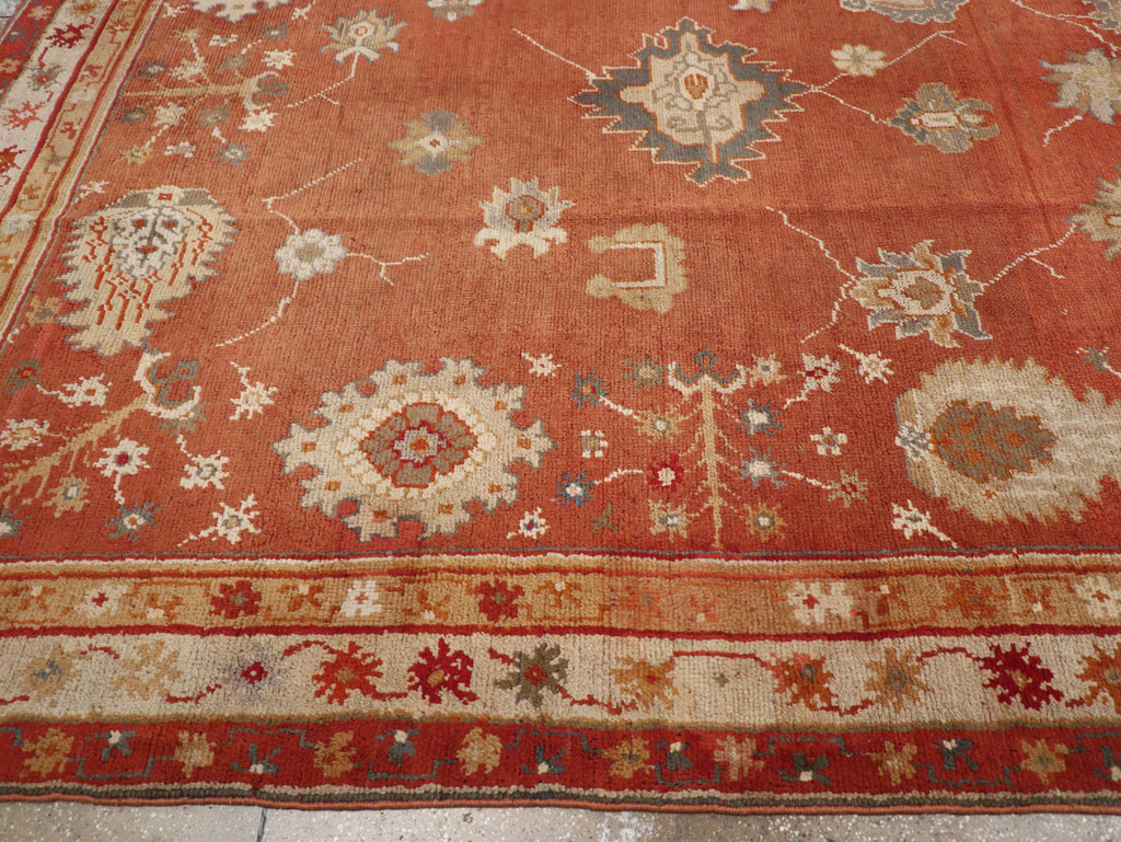 Antique Turkish Oushak Large Room Size Carpet, No.31818 - Galerie Shabab