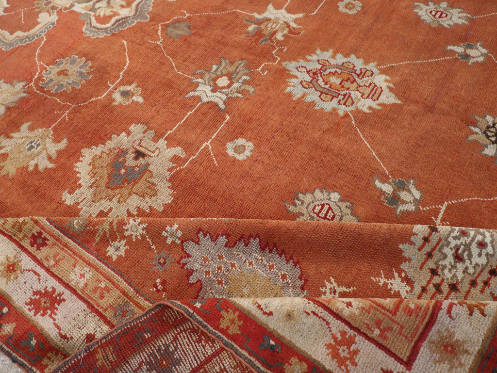 Antique Turkish Oushak Large Room Size Carpet, No.31818 - Galerie Shabab