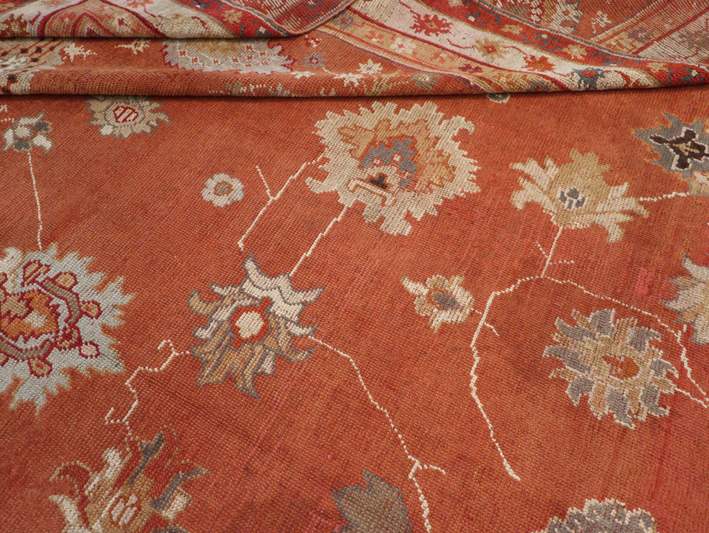 Antique Turkish Oushak Large Room Size Carpet, No.31818 - Galerie Shabab