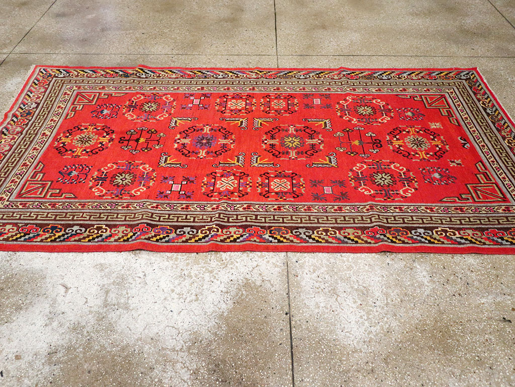 Antique East Turkestan Khotan Gallery Rug, No.31819 - Galerie Shabab