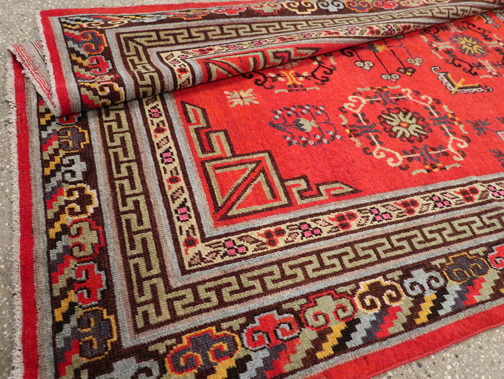 Antique East Turkestan Khotan Gallery Rug, No.31819 - Galerie Shabab