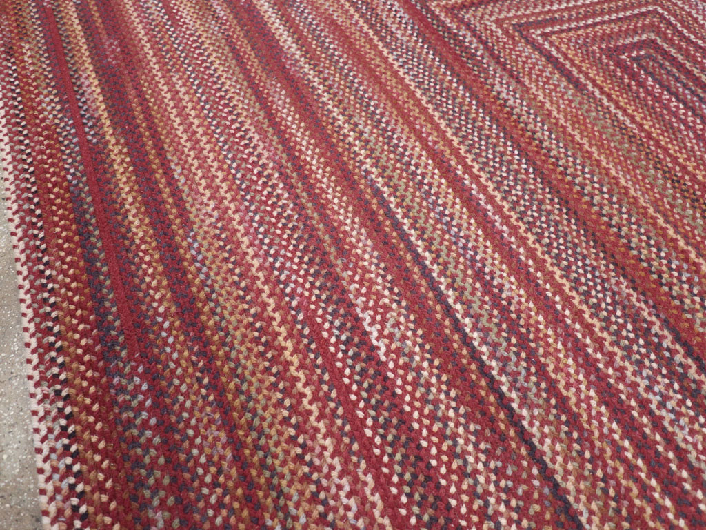 Modern American Braided Room Size Carpet, No.31821 - Galerie Shabab