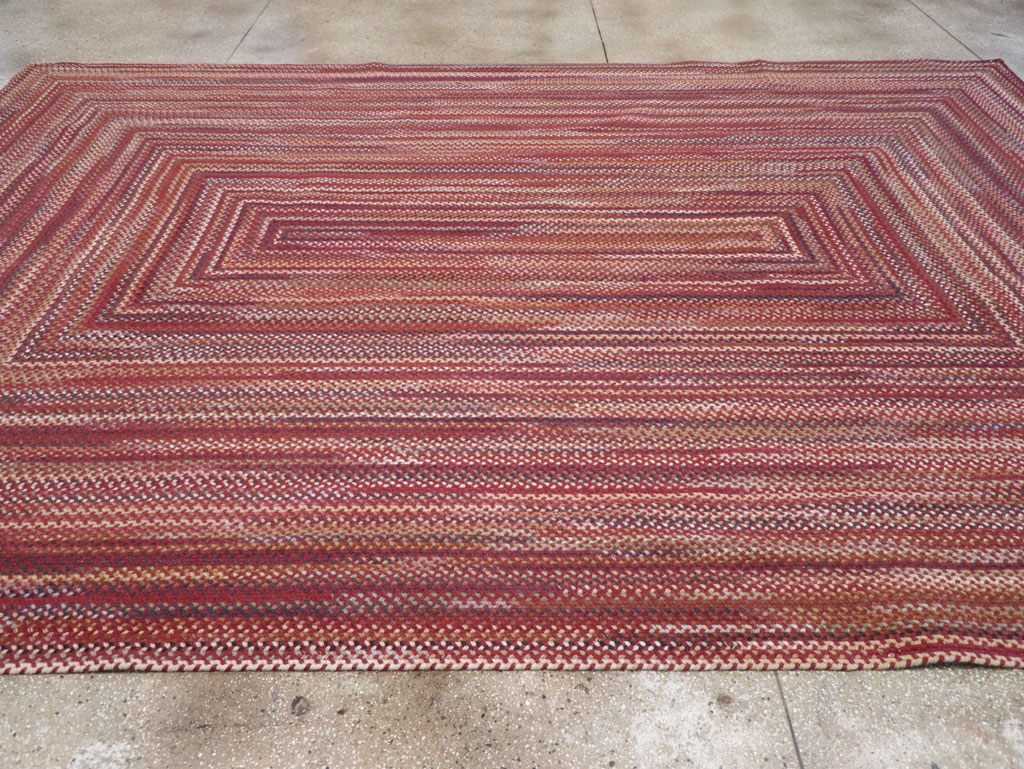 Modern American Braided Room Size Carpet, No.31821 - Galerie Shabab