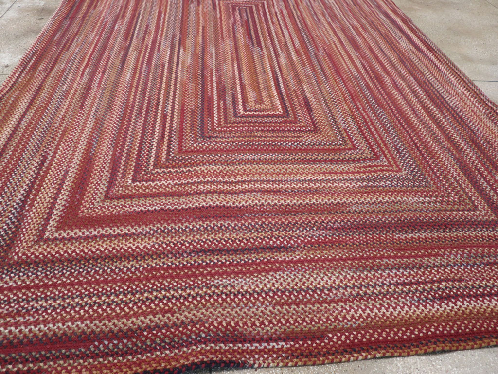 Modern American Braided Room Size Carpet, No.31821 - Galerie Shabab
