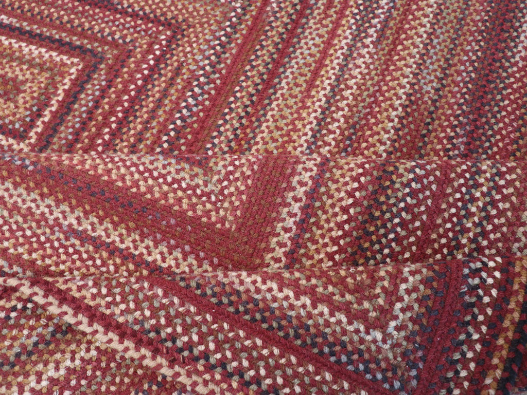 Modern American Braided Room Size Carpet, No.31821 - Galerie Shabab