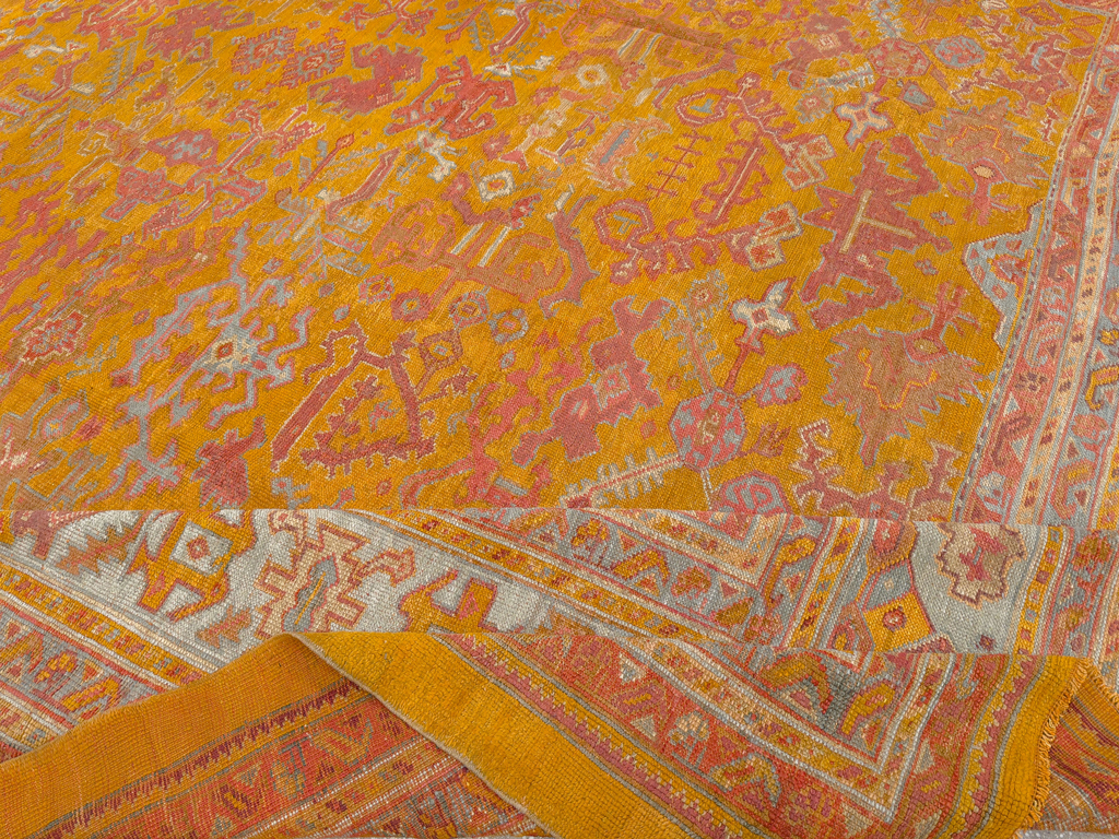 Antique Turkish Oushak Large Room Size Carpet, No.31823 - Galerie Shabab