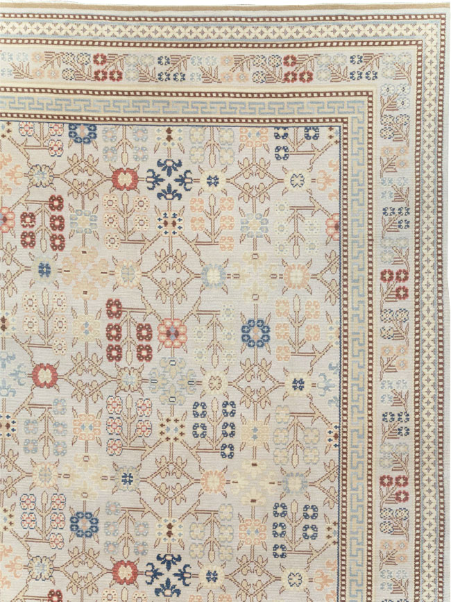 Modern East Turkestan Khotan Large Square Carpet, No.31825 - Galerie Shabab