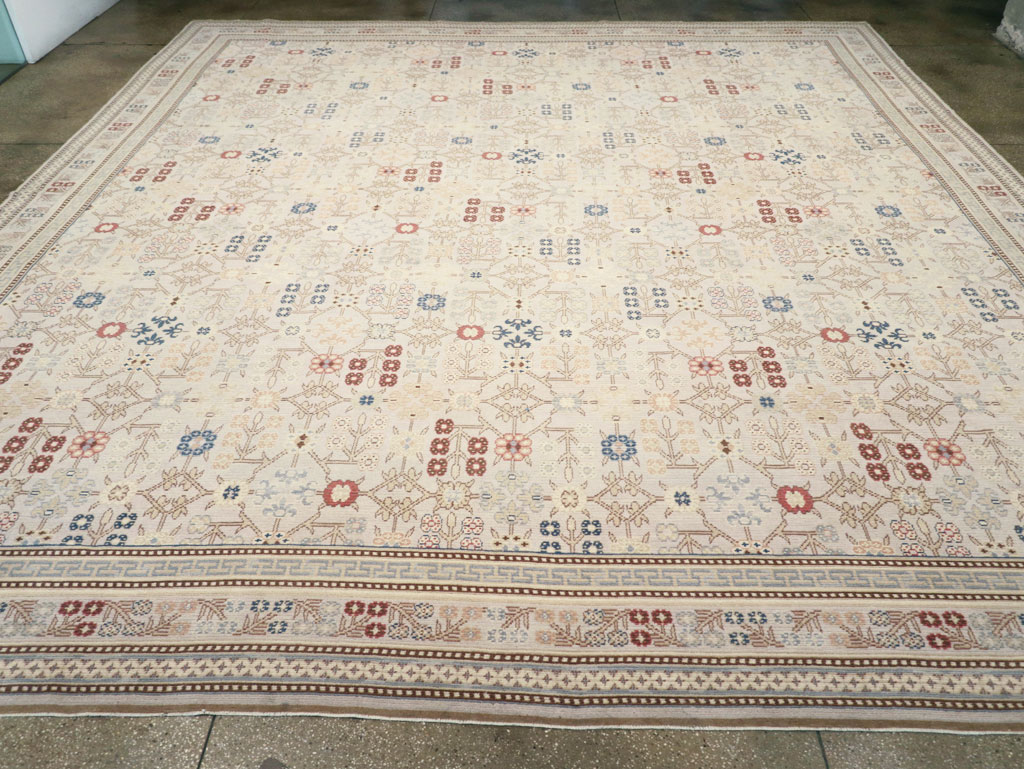 Modern East Turkestan Khotan Large Square Carpet, No.31825 - Galerie Shabab
