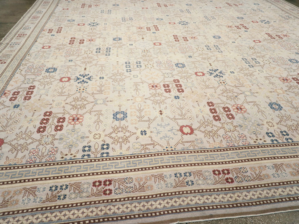 Modern East Turkestan Khotan Large Square Carpet, No.31825 - Galerie Shabab