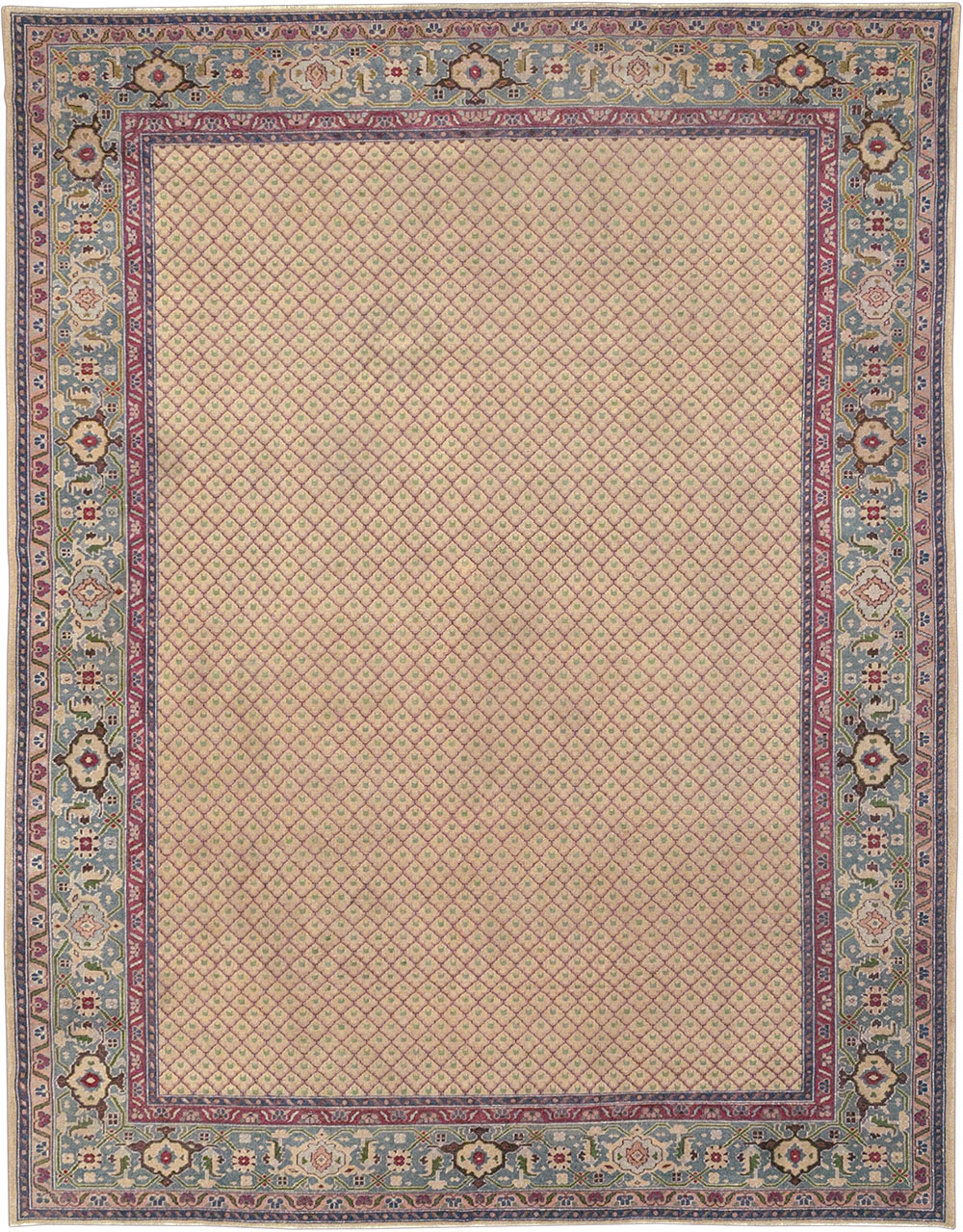 Vintage Indian Room Size Carpet, No.31828 - Galerie Shabab