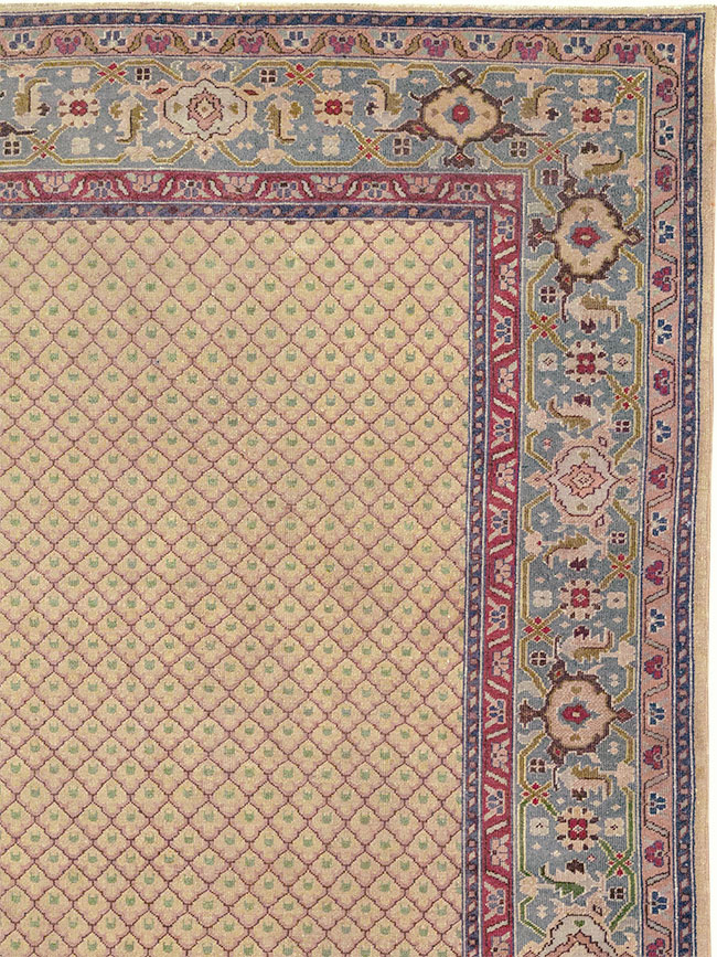 Vintage Indian Room Size Carpet, No.31828 - Galerie Shabab