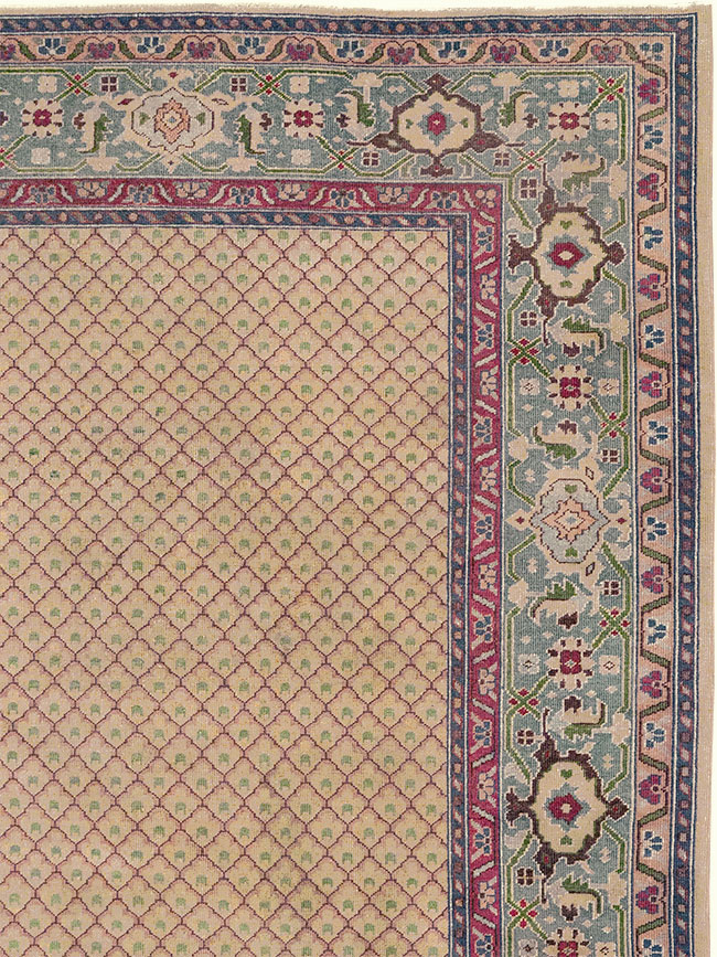 Vintage Indian Room Size Carpet, No.31828 - Galerie Shabab