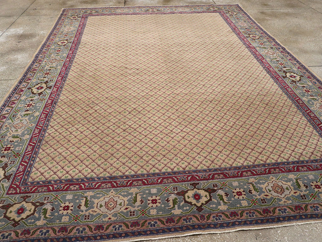 Vintage Indian Room Size Carpet, No.31828 - Galerie Shabab