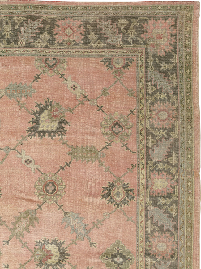 Antique Turkish Oushak Room Size Carpet, No.31829 - Galerie Shabab