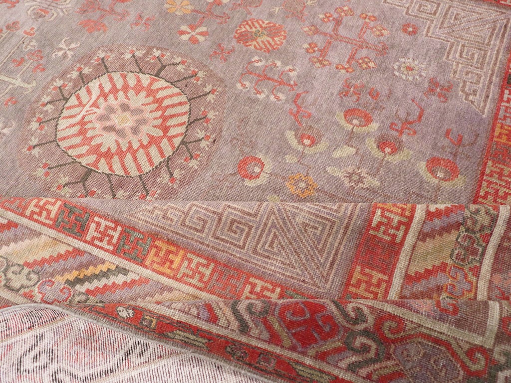 Antique East Turkestan Khotan Long and Narrow Carpet, No.31840 - Galerie Shabab