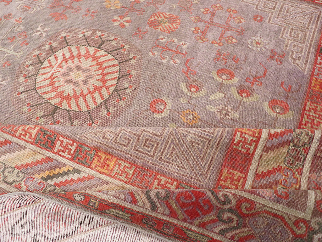 Antique East Turkestan Khotan Long and Narrow Carpet, No.31840 - Galerie Shabab