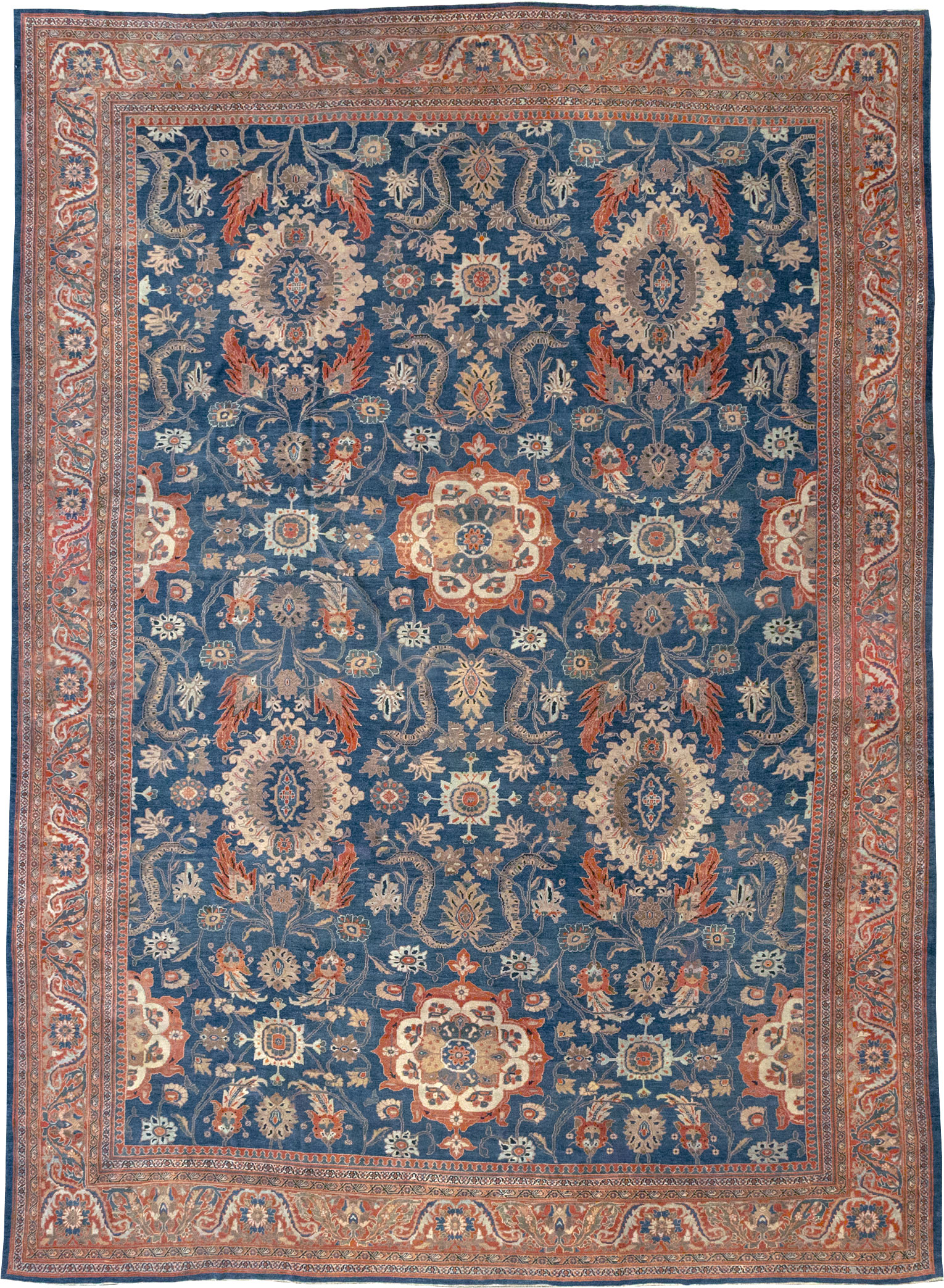 Antique Persian Sultanabad Oversize Rug, No.31847 - Galerie Shabab