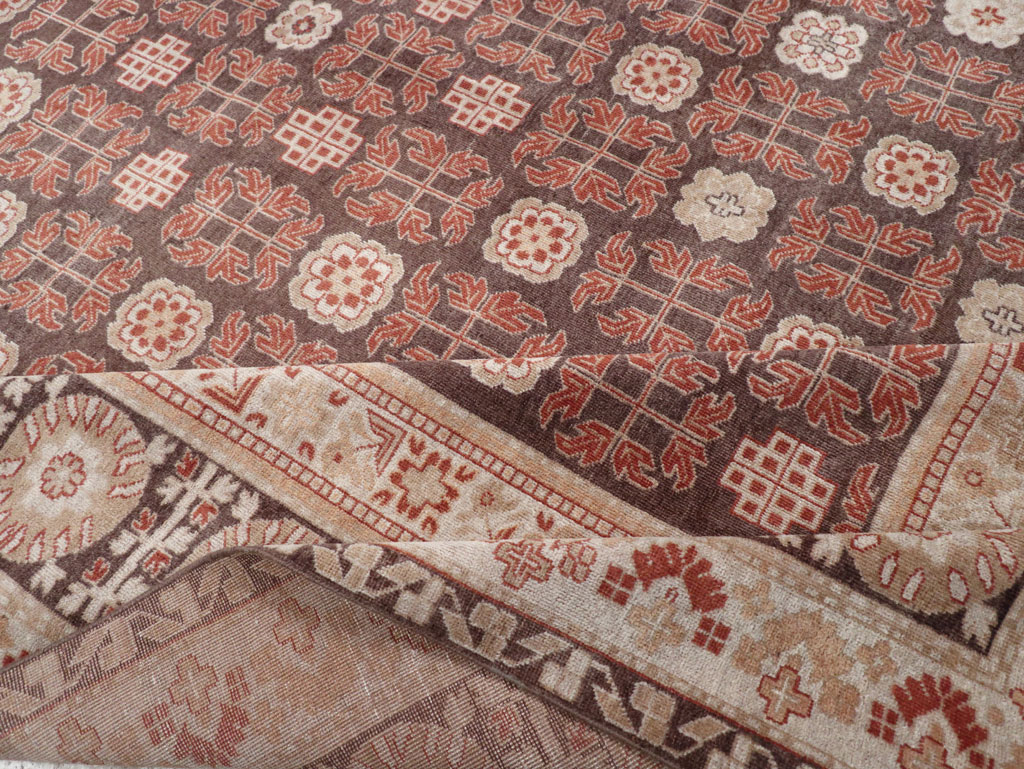 Modern East Turkestan Khotan Room Size Carpet, No.31848 - Galerie Shabab