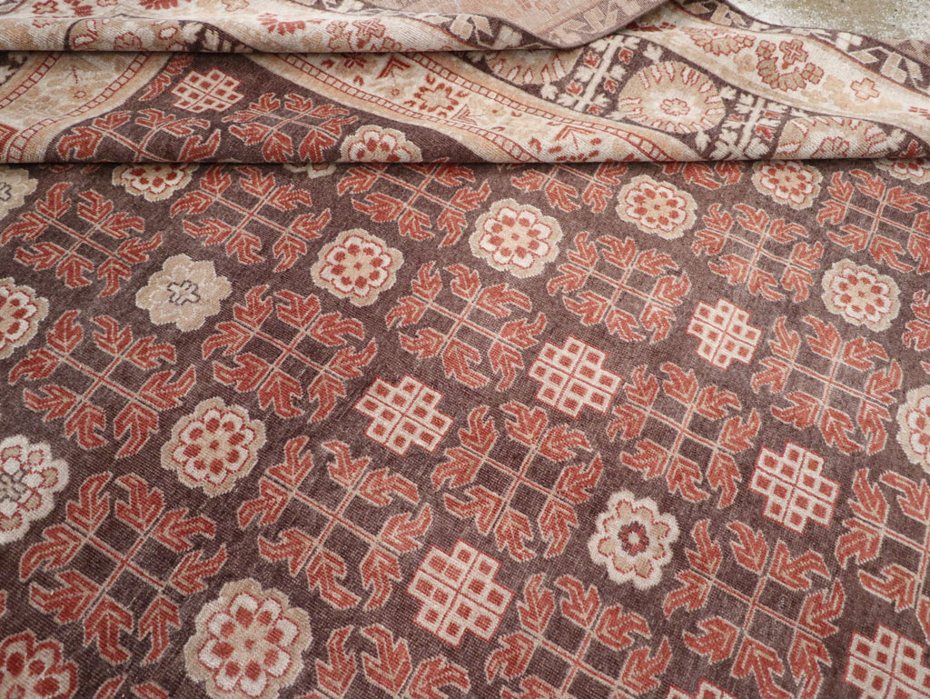 Modern East Turkestan Khotan Room Size Carpet, No.31848 - Galerie Shabab