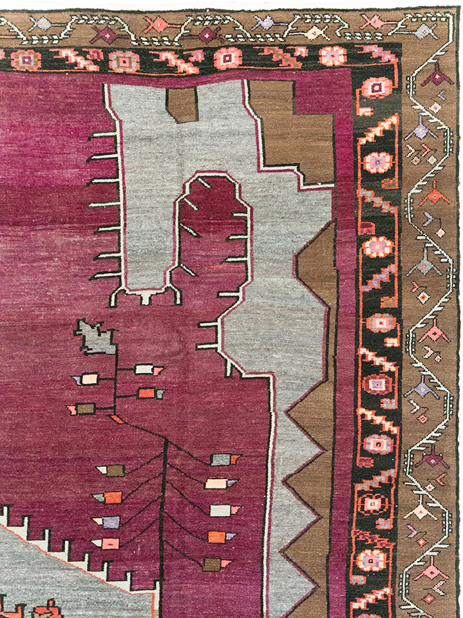 Vintage Turkish Anatolian Large Room Size Carpet, No.31863 - Galerie Shabab