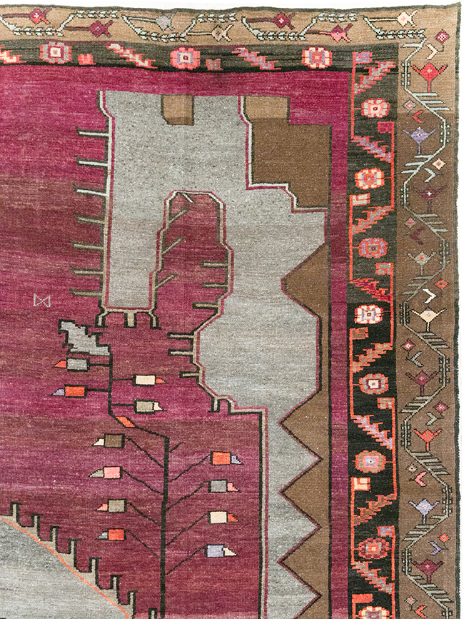 Vintage Turkish Anatolian Large Room Size Carpet, No.31863 - Galerie Shabab