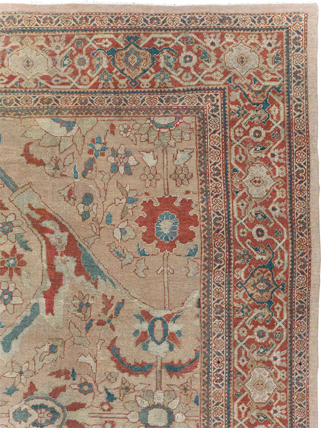 Antique Persian Mahal Room Size Carpet, No.31865 - Galerie Shabab