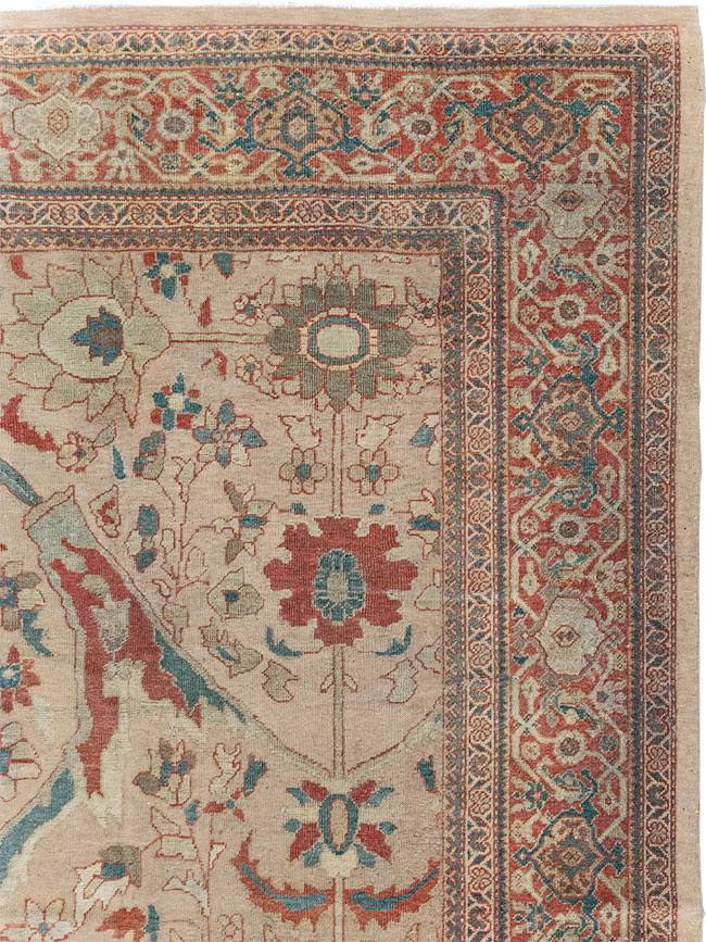 Antique Persian Mahal Room Size Carpet, No.31865 - Galerie Shabab