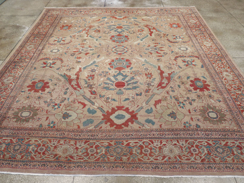 Antique Persian Mahal Room Size Carpet, No.31865 - Galerie Shabab