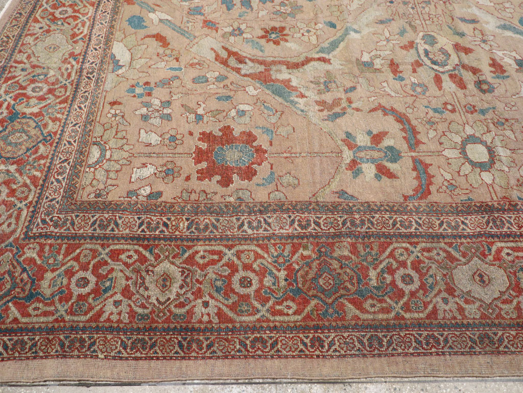 Antique Persian Mahal Room Size Carpet, No.31865 - Galerie Shabab