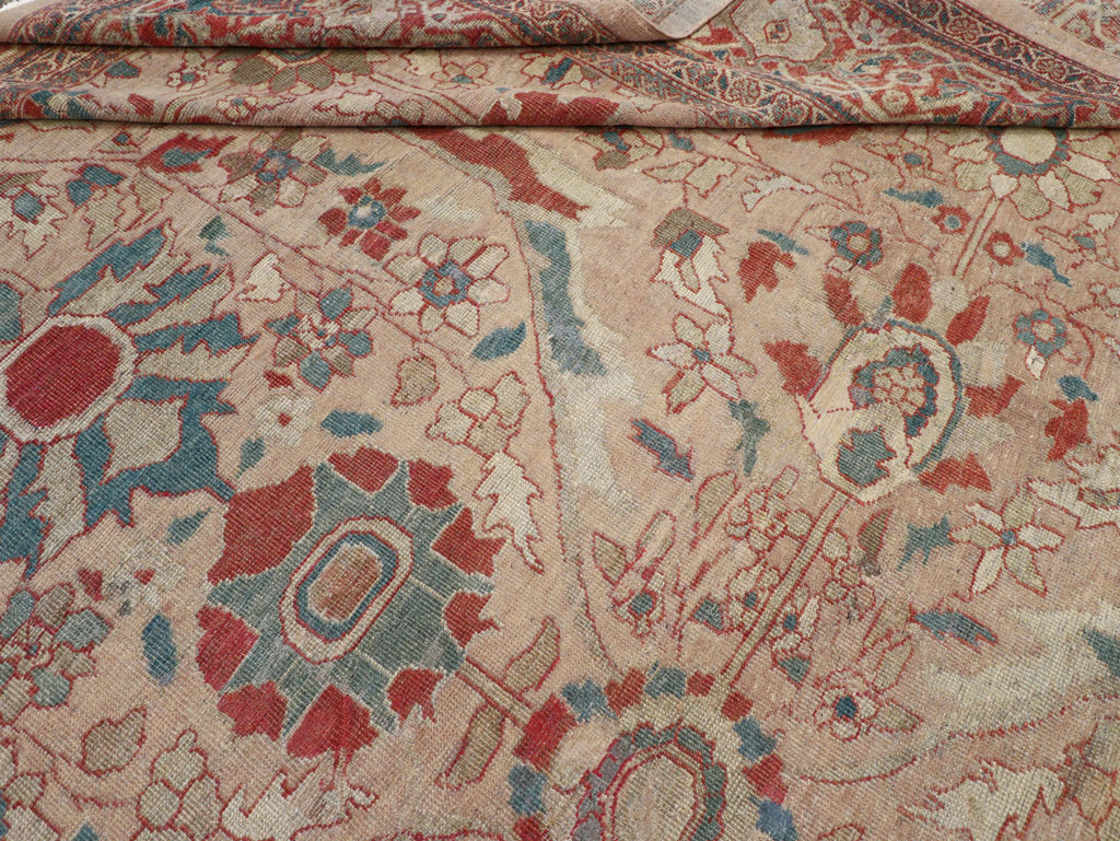 Antique Persian Mahal Room Size Carpet, No.31865 - Galerie Shabab