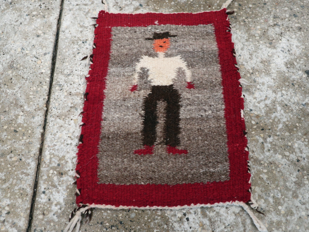 Vintage Pictorial Navajo Kilim, No.31866 - Galerie Shabab