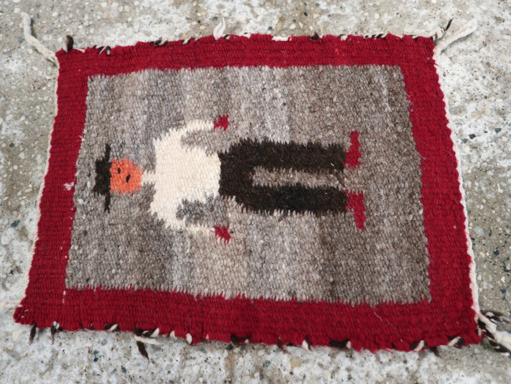 Vintage Pictorial Navajo Kilim, No.31866 - Galerie Shabab