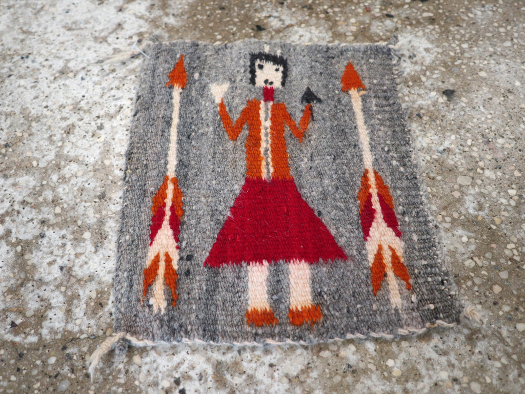 Vintage Pictorial Navajo Kilim, No.31868 - Galerie Shabab