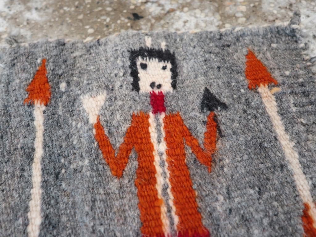 Vintage Pictorial Navajo Kilim, No.31868 - Galerie Shabab
