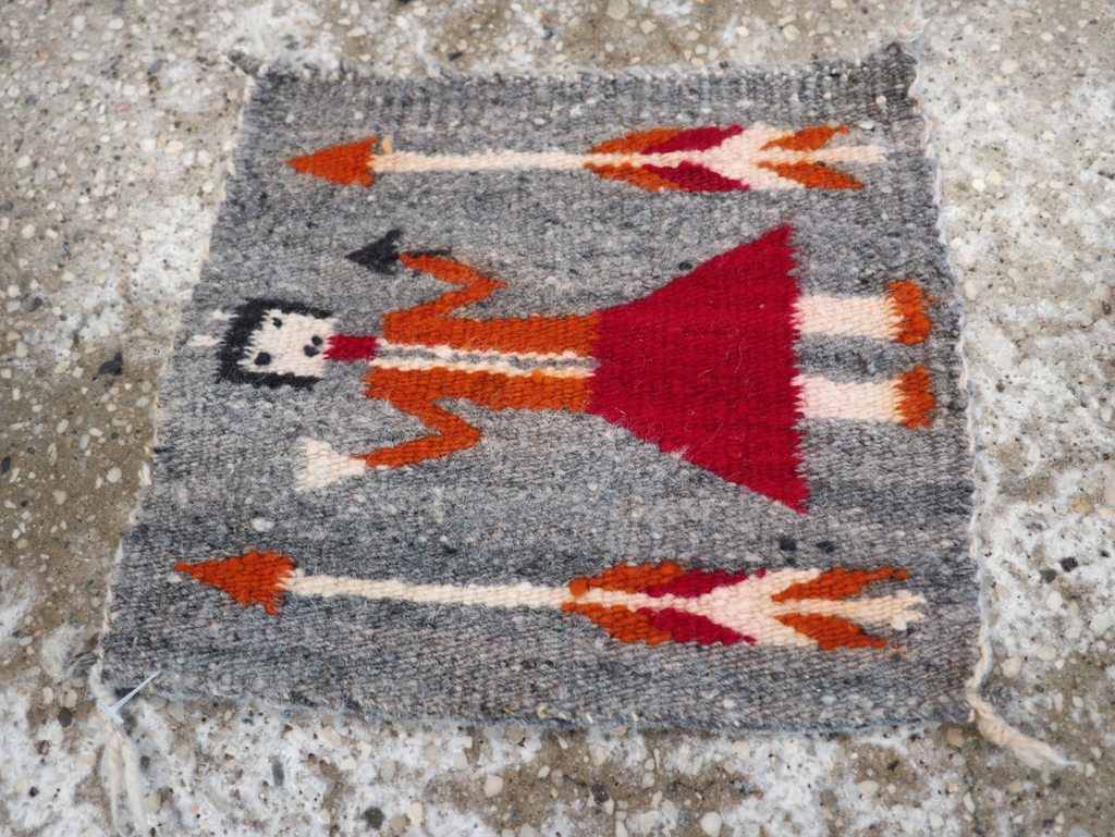 Vintage Pictorial Navajo Kilim, No.31868 - Galerie Shabab