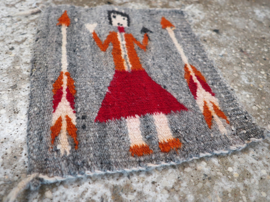 Vintage Pictorial Navajo Kilim, No.31868 - Galerie Shabab