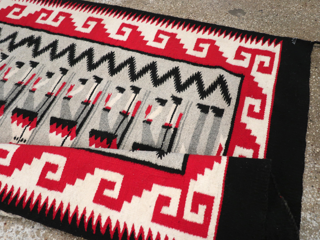 Vintage American Navajo Pictorial Rug, No.31869 - Galerie Shabab