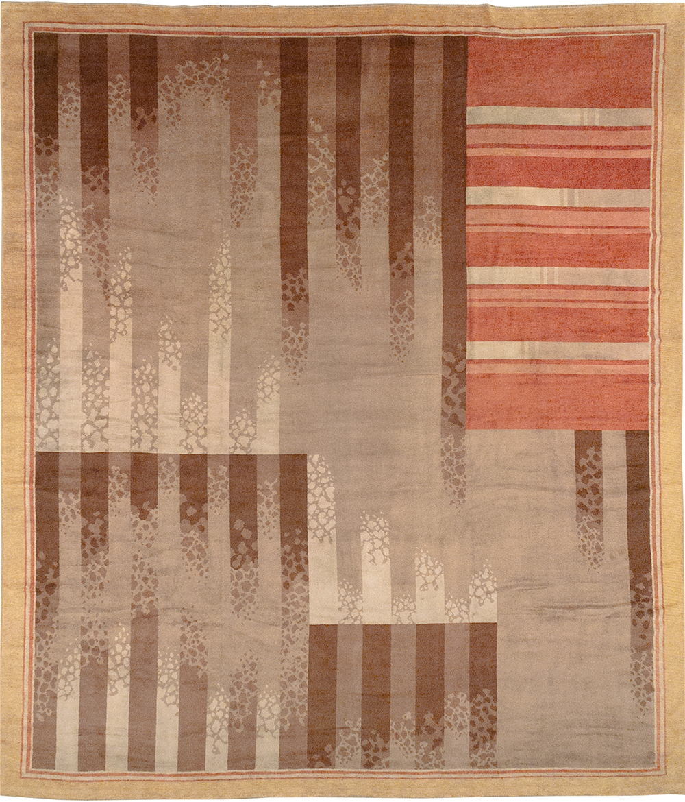 Vintage French Large Art Deco Carpet, No.31870 - Galerie Shabab