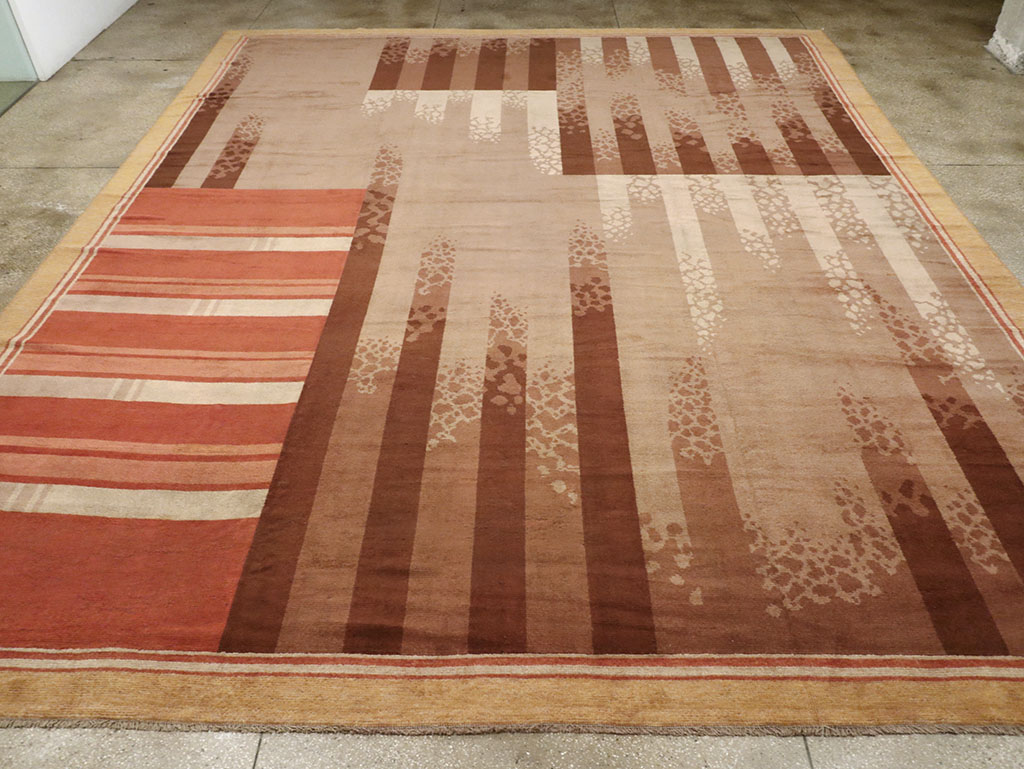 Vintage French Large Art Deco Carpet, No.31870 - Galerie Shabab