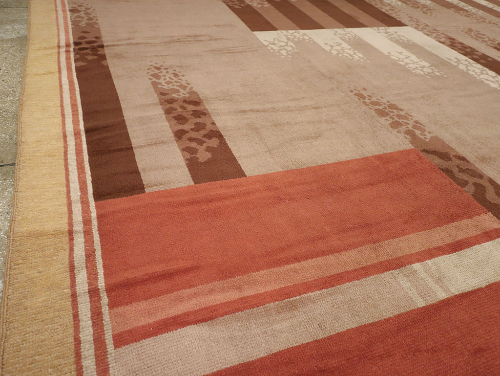 Vintage French Large Art Deco Carpet, No.31870 - Galerie Shabab